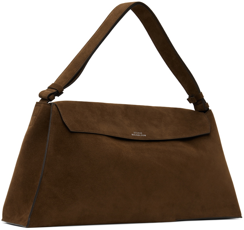 Studio Nicholson Brown Shiboru Suede Bag