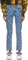 Versace Jeans Couture Blue Piece Number Jeans