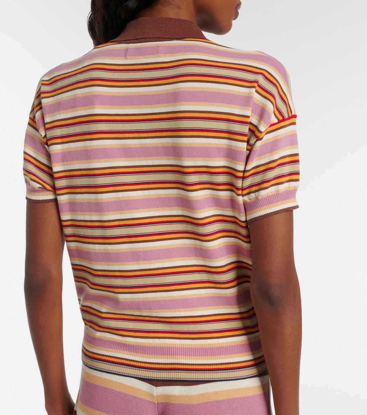 Faithfull Sable striped polo shirt