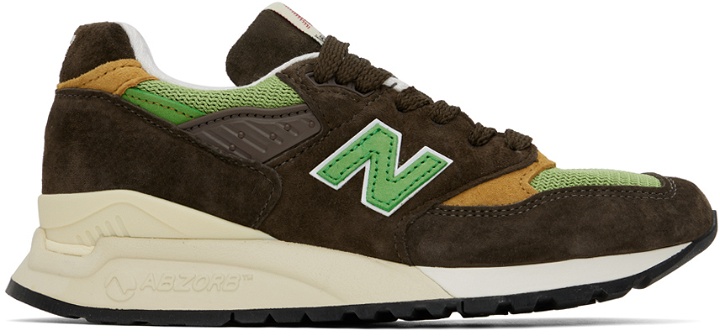 Photo: New Balance Brown & Green Made in USA 998 Sneakers