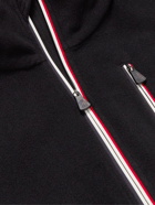 Moncler Grenoble - Stretch-Fleece Half-Zip Ski Sweater - Black