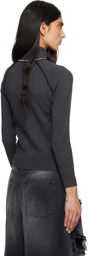 Isabel Marant Etoile Gray Lanya Cardigan Jacket