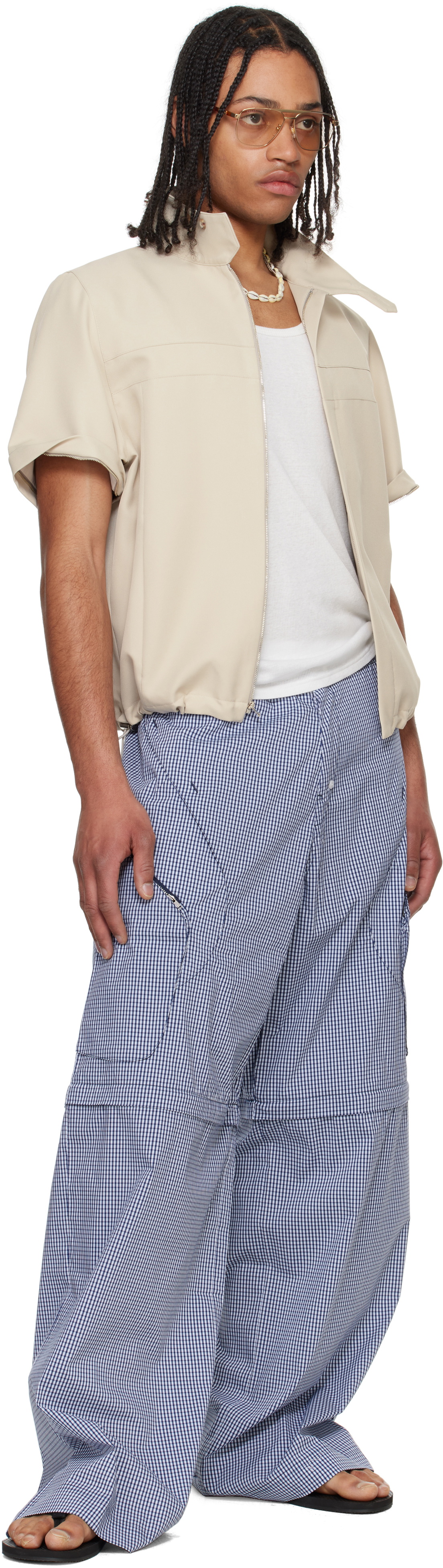 Raimundo Langlois Beige Convertible Jacket