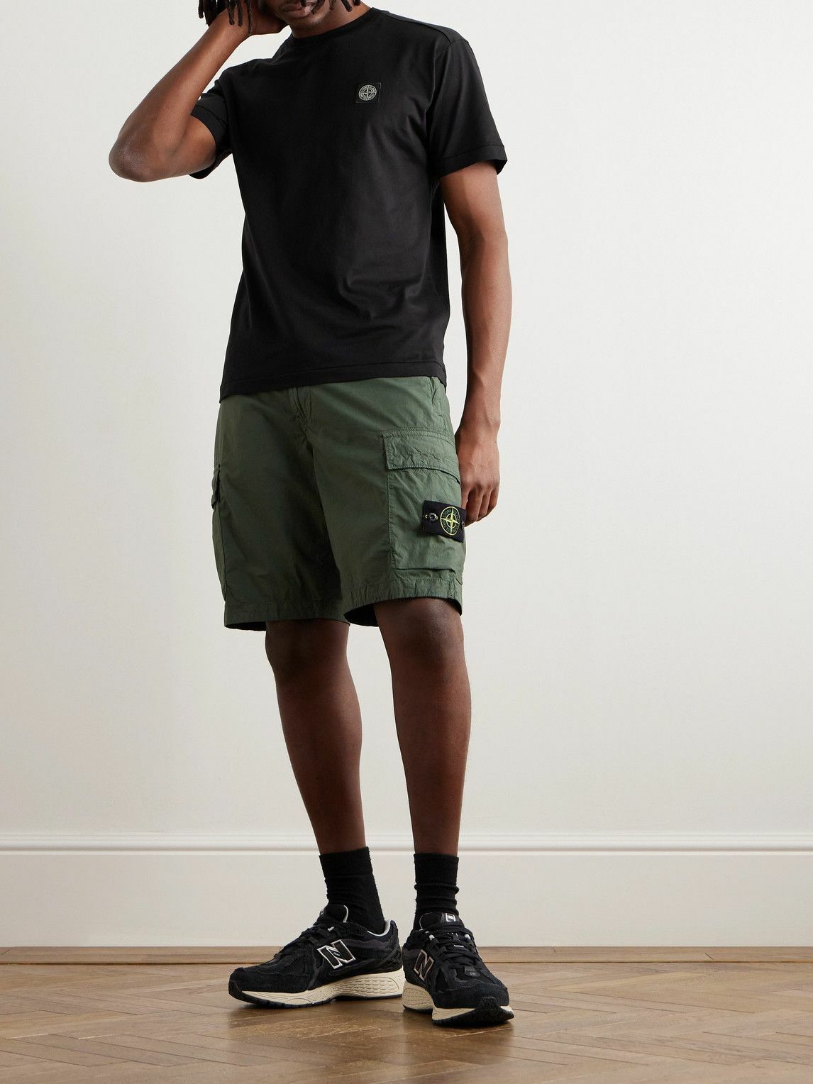 Stone Island Green Shorts