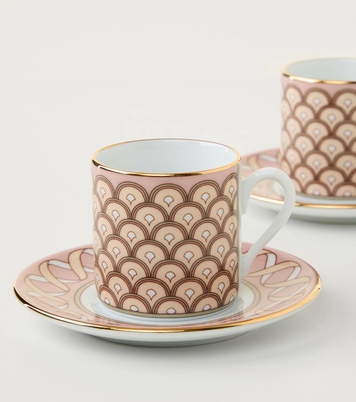 La DoubleJ Impero set of 2 espresso cups and saucers