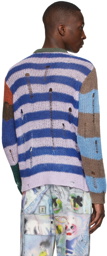 Marc Jacobs Heaven Multicolor Acrylic Stripe Sweater