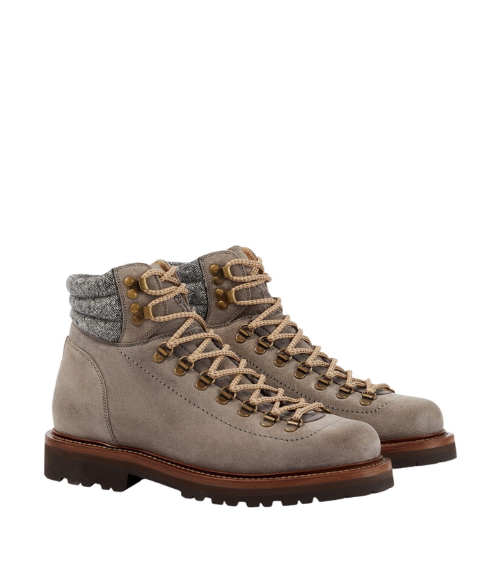 Photo: Brunello Cucinelli Suede lace-up boots