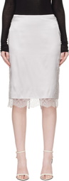 TOM FORD Silver Knee-Length Midi Skirt