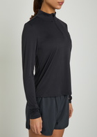 Tala Ultralite Half-zip Stretch-jersey gym top Navy
