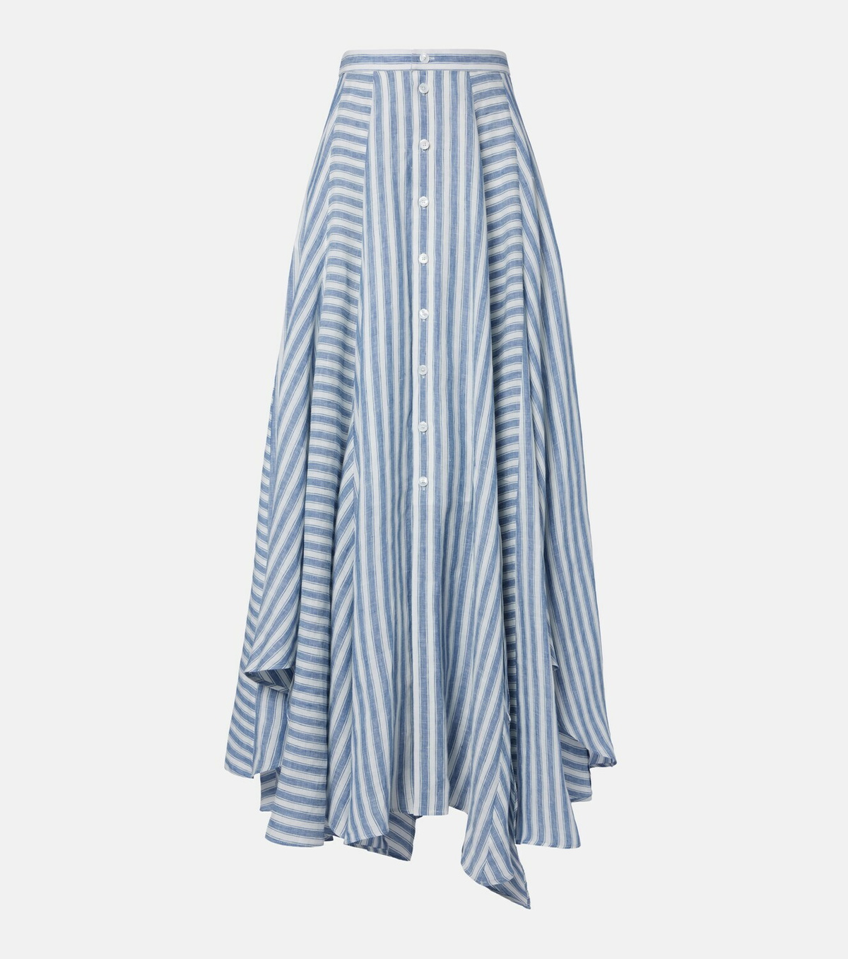 Ralph Lauren Collection Shamus striped linen maxi skirt