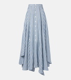 Ralph Lauren Collection Shamus striped linen maxi skirt