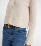 Frame Crochet-trimmed wool-blend jacket
