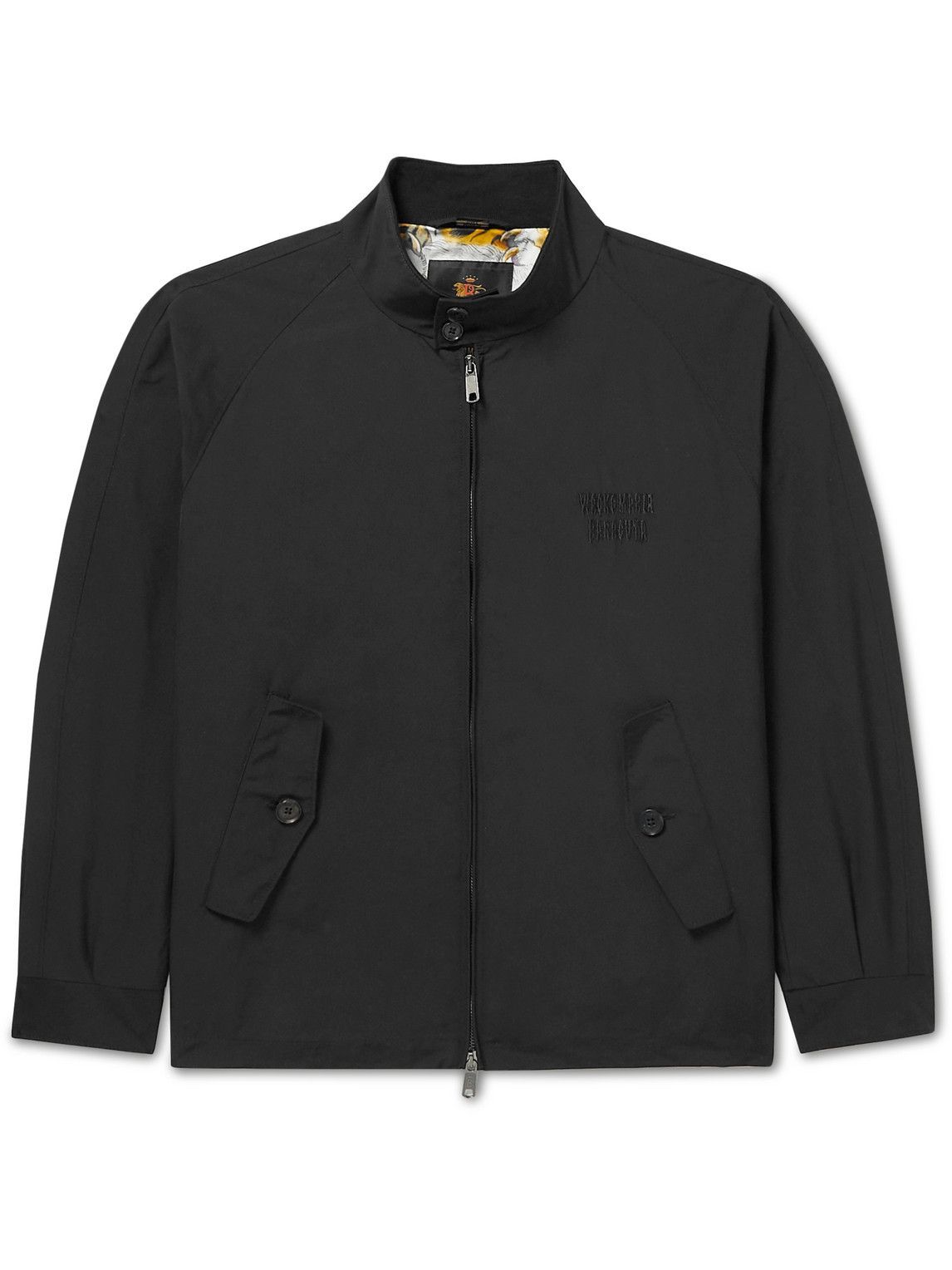 Baracuta - Wacko Maria Canvas Harrington Jacket - Black Baracuta