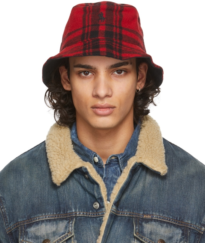 Photo: Polo Ralph Lauren Red & Black Plaid Bucket Hat