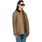 Burberry Beige Quilted Coated Cotton Barn Jacket