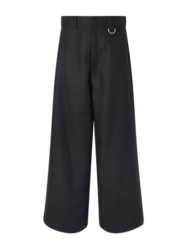 Photo: Balenciaga - Straight-Leg Cotton-Gabardine Trousers - Black
