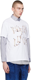 Vivienne Westwood White 'Bones 'N Chain' T-Shirt