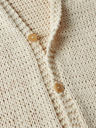 The Row - Zaydi Open-Knit Cotton and Silk-Blend Cardigan - Neutrals