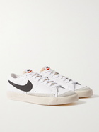 NIKE - Blazer Low '77 Suede-Trimmed Leather Sneakers - White