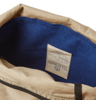 Bleu de Chauffe - Logo-Appliquéd Leather-Trimmed Cotton-Ripstop Wash Bag - Neutrals
