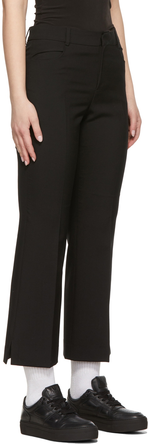 AMI Alexandre Mattiussi Black Flared Short Trousers