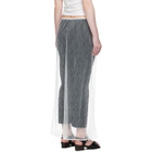 AMOMENTO White Sheer Lace Long Maxi Skirt