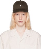 NORSE PROJECTS Brown Twill Sports Cap