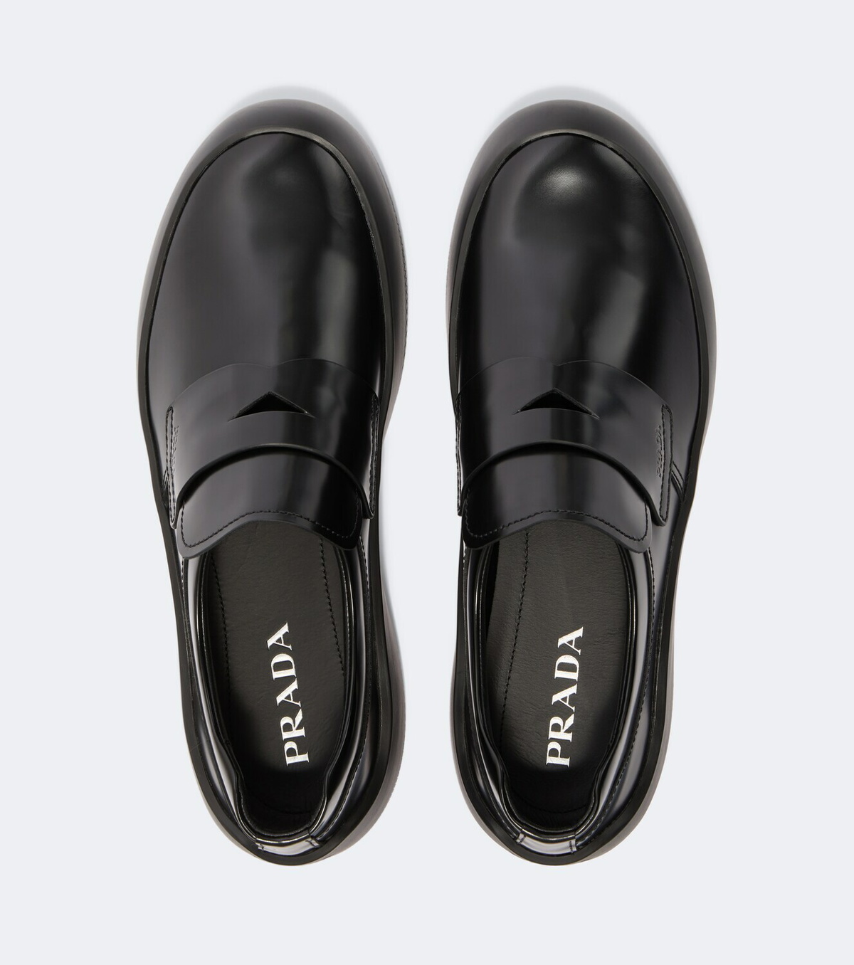 Prada Leather penny loafers