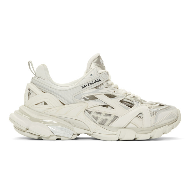 Photo: Balenciaga Off-White Track.2 Open Sneakers