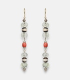 Ileana Makri 9kt gold (375/1000) and sterling silver (925) earrings with gemstones