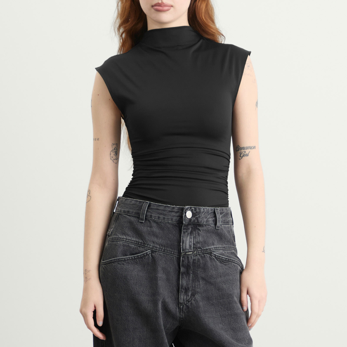 Good American Women's Weightless Scuba Bodysuit in Black