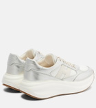 Hogan Maxi I Active leather-trimmed sneakers