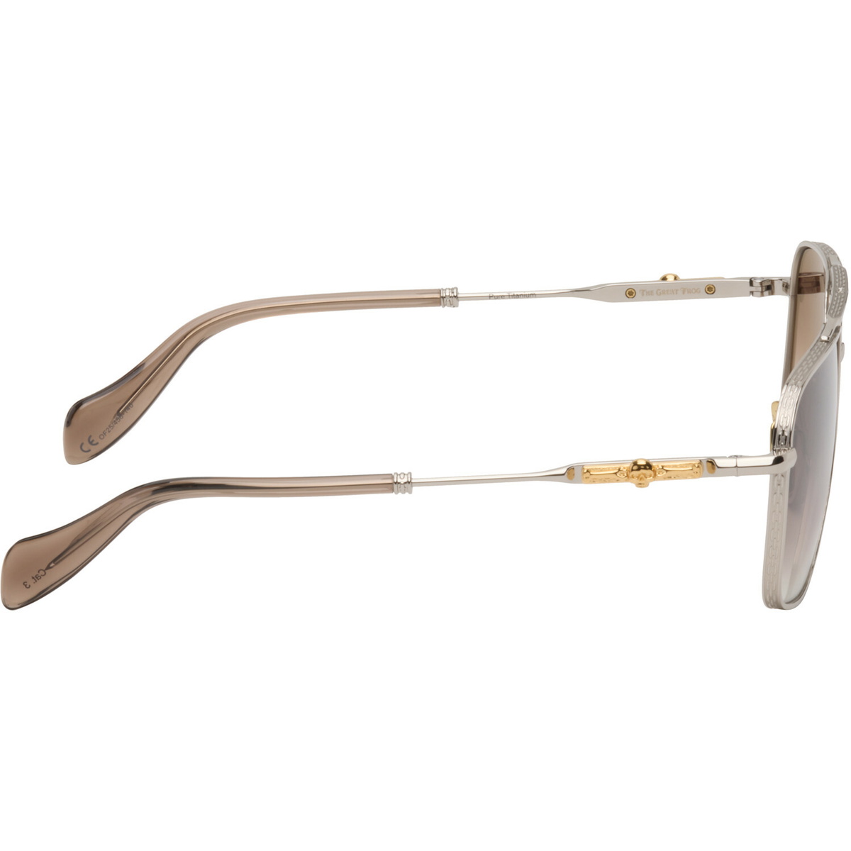 Cutler and Gross Silver The Great Frog Edition Ganton Navigator Sunglasses