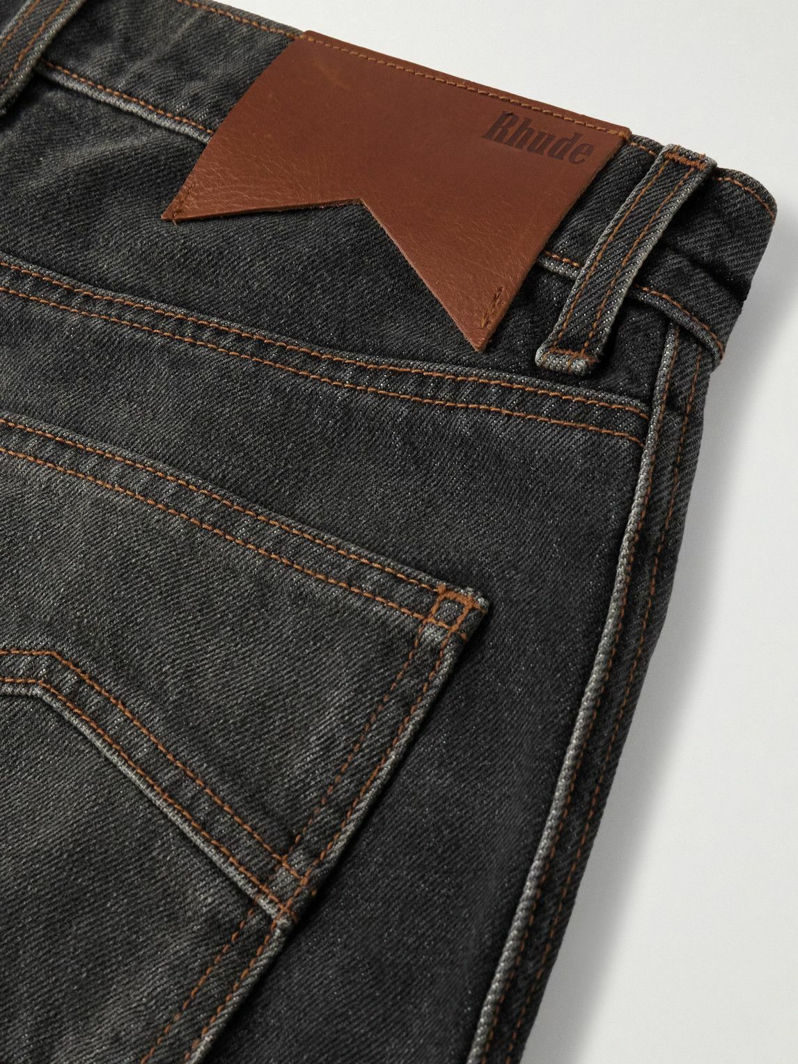 Rhude - '90s Traxedo Straight-Leg Jeans - Black