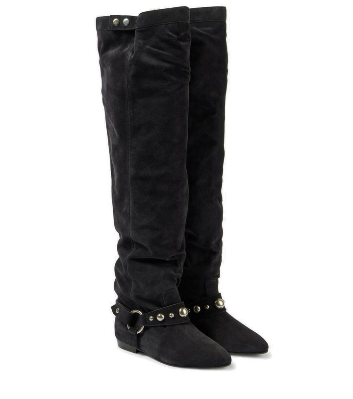 Photo: Isabel Marant Selize suede knee-high boots