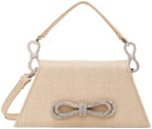 MACH & MACH Beige Medium Samantha Bag