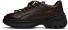 Burberry Brown Leather Scoot Derbys