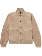 Mr P. - Harrington Suede Jacket - Neutrals