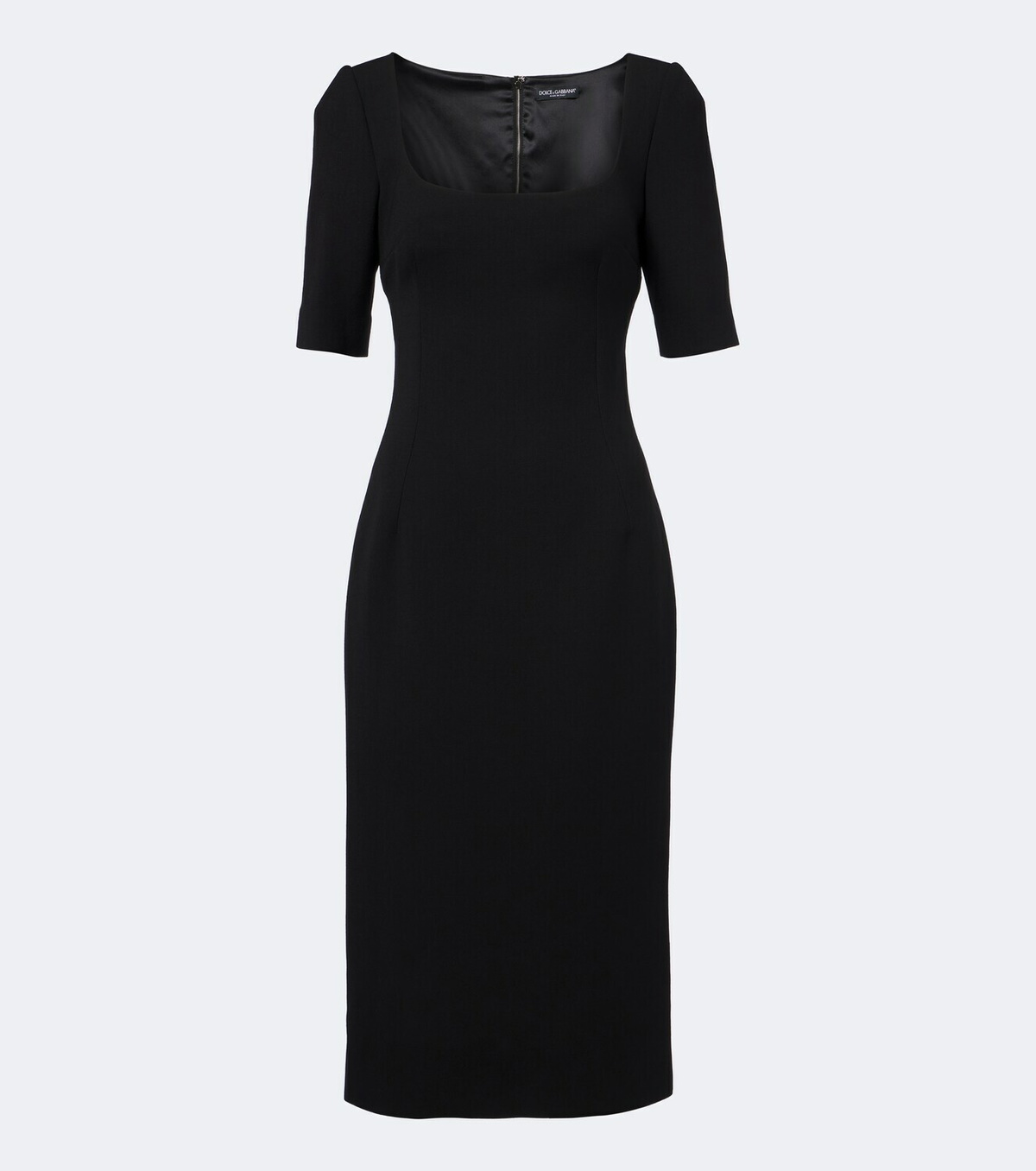 Dolce&Gabbana Virgin wool crêpe midi dress