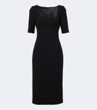 Dolce&Gabbana Virgin wool crêpe midi dress