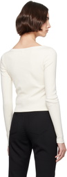 Re/Done Off-White Hanes Edition Scoop Neck Cardigan