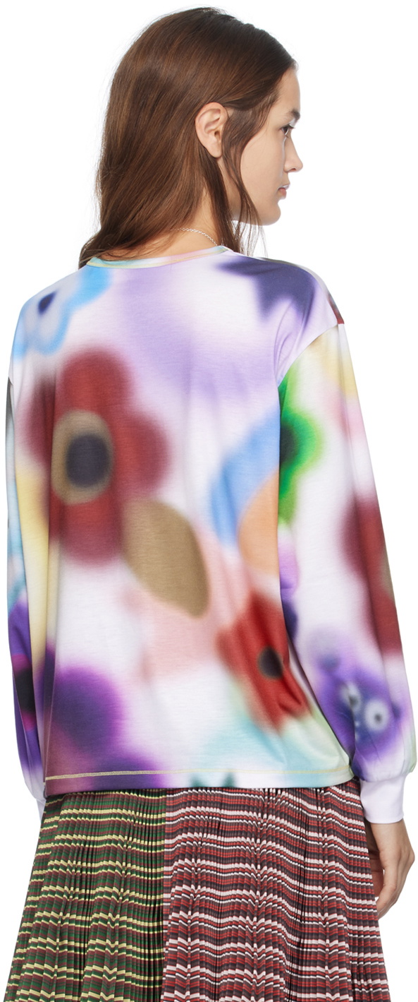 CHOPOVA LOWENA マルチカラー Airbrush Bunny 長袖Tシャツ Chopova Lowena Multicolor Airbrush Bunny Long Sleeve T-Shirt