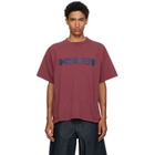 Ksubi Burgundy Blasted Ekcess S/S T-shirt