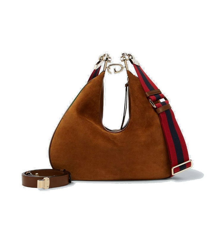 Photo: Gucci Attache Large suede shoulder bag