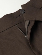 The Frankie Shop - Beo Wide-Leg Pleated Woven Suit Trousers - Brown