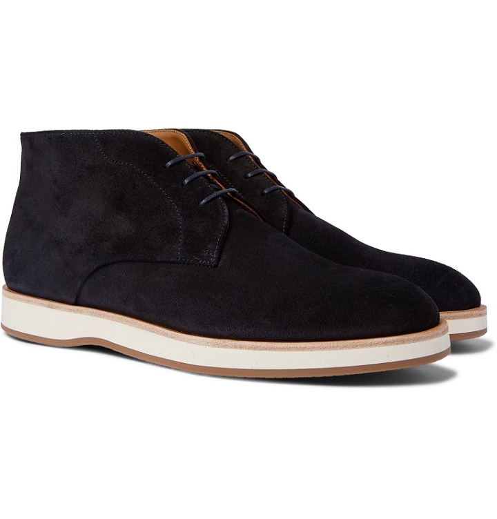 Photo: Hugo Boss - Oracle Suede Desert Boots - Blue