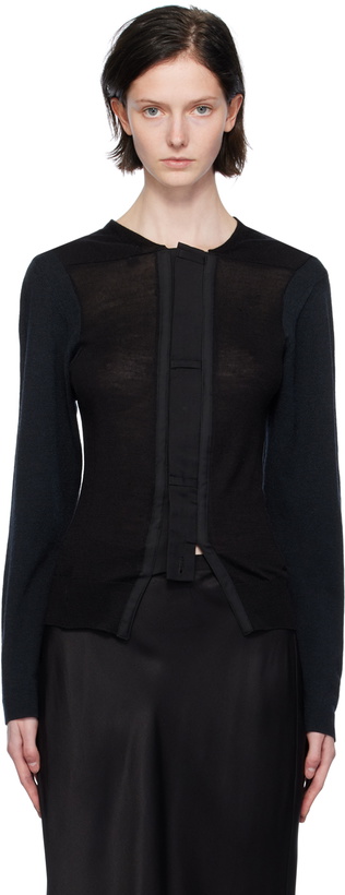 Photo: HODAKOVA Black Vented Cardigan
