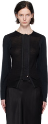HODAKOVA Black Vented Cardigan