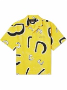 Jacquemus - Jean Camp-Collar Printed Cotton Shirt - Yellow