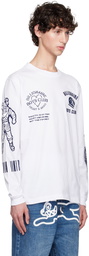 Billionaire Boys Club White Multi Graphic Long Sleeve T-Shirt